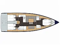 Bavaria C45 (3 cbs) - Layout image