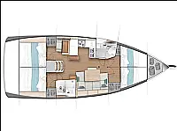 Jeanneau Sun Odyssey 440 - Layout image