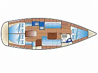 Bavaria 37 Cruiser - Layout image