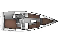 Bavaria Cruiser 33 - Layout image