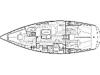 Bavaria 40 Cruiser - Layout image