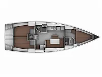 Bavaria Cruiser 40 - Layout image