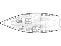 Bavaria 40 Cruiser - Layout image