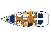 Cyclades 50.5 - Layout image