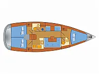 Sun Odyssey 419 - Layout image