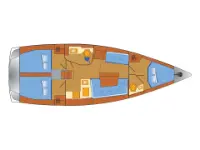 Hanse 418 - Layout image