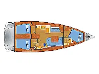 Oceanis 41.1 - Layout image