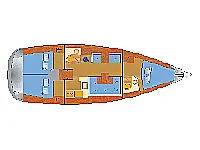 Sun Odyssey 419 - Layout image