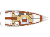 Oceanis 45- 4 cab - Layout image