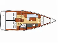 Oceanis 35.1 - Layout image