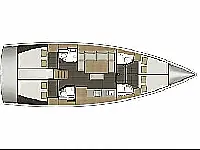 Dufour 460 - Layout image