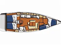 Oceanis 43 - Layout image