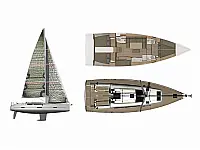 Dufour 460 Grand Large (5-cab) - Layout image