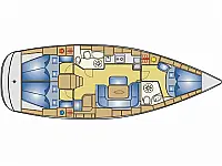 Bavaria 39 Cruiser - Layout image