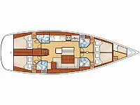 Oceanis 50 Family - Layout image