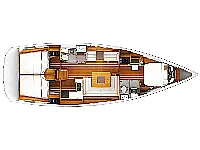 Sun Odyssey 449 - Layout image