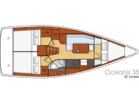 Beneteau Oceanis 35 - Layout image