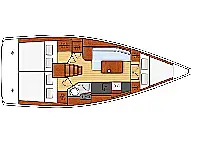 Beneteau Oceanis 35.1 - Layout image