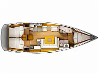 Sun Odyssey 449 - Layout image