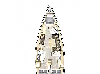 Hanse 418 - Layout image