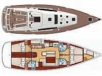 Oceanis 50 Family - Layout image