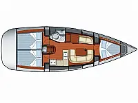 Sun Odyssey 37 - Layout image