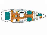 Beneteau 50 - Layout image