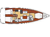 Oceanis 45 - Layout image