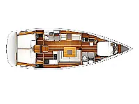 Sun Odyssey 439 - Layout image