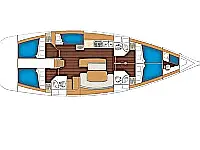 Oceanis 50 Family - Layout image