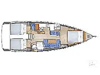 Sun Odyssey 410 - Layout image