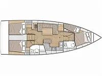 Oceanis 40.1 - Layout image