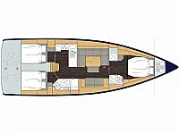 Bavaria C45 Style - Layout image