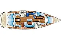 Bavaria 46 Cruiser - Layout image