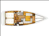 Sun Odyssey 389 - Layout image