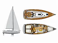 Sun Odyssey 419 - Layout image