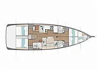 Sun Odyssey 490 - Layout image