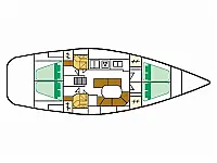Oceanis Clipper 461 - Layout image