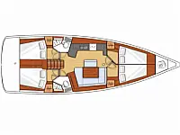 Oceanis 45 (4cbs) - Layout image