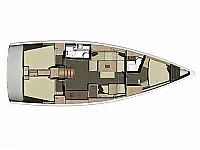 Dufour 410 Grand Large - Layout image