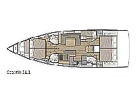 Oceanis 51.1 - Layout image