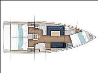 Sun Odyssey 380 - Layout image