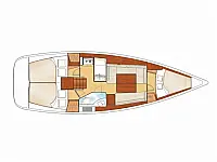 Oceanis 34 - Layout image