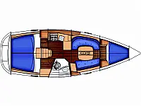 Oceanis 343 - Layout image