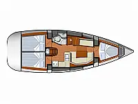 Sun Odyssey 36i - Layout image