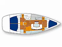 Cyclades 39.3 - Layout image