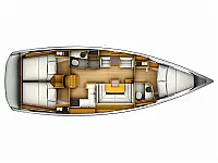 Sun Odyssey 409 - Layout image