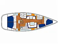 Sun Odyssey 43 - Layout image