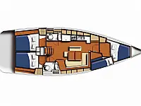 Oceanis 43 - Layout image