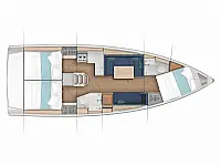 Sun Odyssey 380 - Layout image